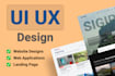 do figma deisgn, wesite design, ui design, uiux design