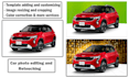 car photo editing or automotive image, car photo retouch and background replace