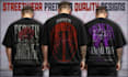 do custom edgy streetwear t shirt design and graphic design