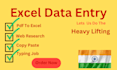 do any type of data entry work
