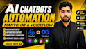automate instagram, facebook, and whatsapp with manychat or voiceflow chatbots