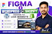 build wordpress or shopify website from figma design