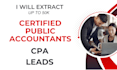 provide CPA bookkeepers and tax preparers email contact list