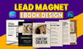 design ebook, lead magnet, workbook, PDF documents