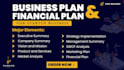 write investor ready business plans, financial plans, projections and pitch deck