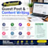 write SEO articles, blog posts and guest posts