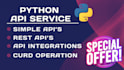 develop rest API using fastapi or django with database integration