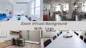 design zoom virtual background with your logo