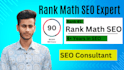 set up rank math on page SEO with 90 score
