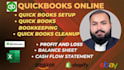 do complete setup and cleanup using quickbooks online, xero, zoho and excel