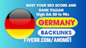 permanent germany backlinks with german SEO high da60 to 90