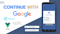 add google auth in react next vue