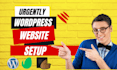 setup modern wordpress website design or blog design