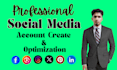 do professional social media accounts create and optimize