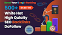 boost your google ranking with high quality SEO backlinks