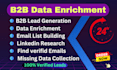 do data enrichment, b2b lead generation and missing data collect