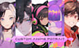 custom profile illustration for stream, youtube, vtuber