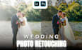 retouch and edit your wedding photos in lightroom and photoshop