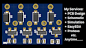 design circuit schematic and pcb in easyeda and proteus