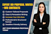 write a winning bid proposal for your rfp