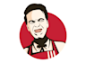 draw your photo like the kfc logo style