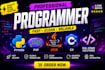 work as developer in react, vue, dot net, java, c sharp