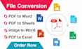 do file conversion, data capture and file transfer