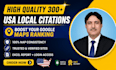 do 300 USA local citations and directory submission