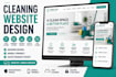 design a modern cleaning company wordpress website