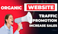 do website promotion grow organic website and traffic