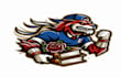do outstanding school style mascot logo design