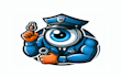 do eye catchy security company modern mascot logo design