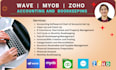 do bookkeeping using wave, myob or zoho