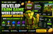 develop farm game web3 crypto airdrop website with wallet connect
