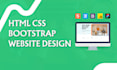 design, redesign and fix html css bootstrap website