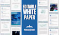 design professional white paper design for you