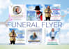 design funeral, obituary, memorial, program flyer in 3hrs