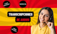 transcribe your spanish audio or video