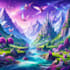 digitally paint fantasy landscape