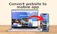 convert website to android and ios app using flutter webview