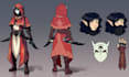 draw unique 2d character design with character sheet