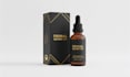 design beard oil label or beard oil box