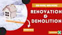 do demolition and renovation cost estimate and takeoff