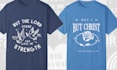 create modern christian t shirt design