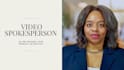 create a spokesperson script read video