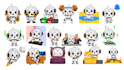 design modern telegram stickers, meme, x banner, gif