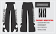 create design trackpants streetwear, jogger or denim pants clothing design
