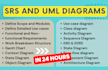 do urgent srs documents, uml diagrams, like usecase, class, dfd, sequence