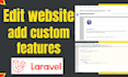 edit website add custom features