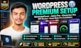 install setup generatepress, astra pro, elementor pro, wp rocket, rankmat pro